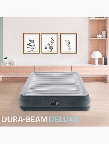 Colchón hinchable intex dura-beam deluxe comfort-plush 137x191x33 cm
