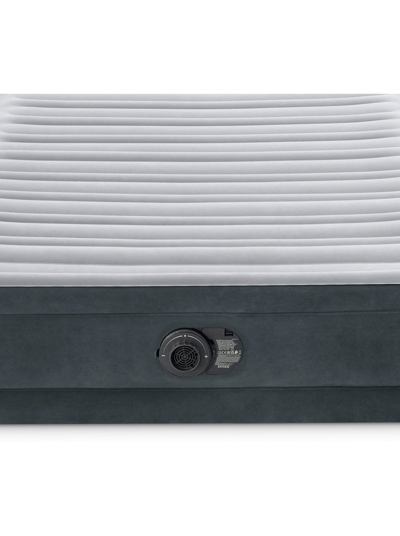 Colchón hinchable intex dura-beam deluxe comfort-plush 137x191x33 cm Gris - Kiabi