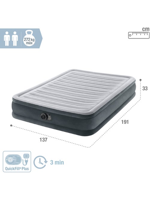 Colchón hinchable intex dura-beam deluxe comfort-plush 137x191x33 cm - Kiabi