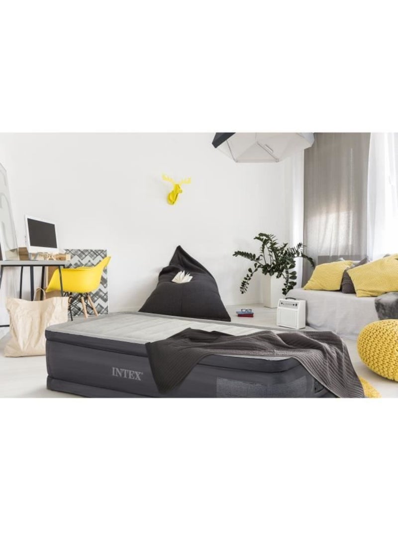 Colchón hinchable intex individual talla s dura-beam deluxe comfort-plush elevated Gris - Kiabi