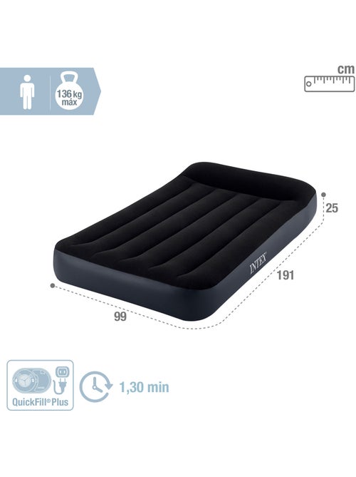 Colchón hinchable intex individual talla s dura-beam estándar pillow rest classic - Kiabi