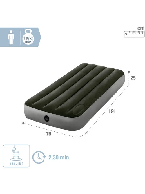 Colchón hinchable intex individual talla xs dura-beam estándar downy - Kiabi