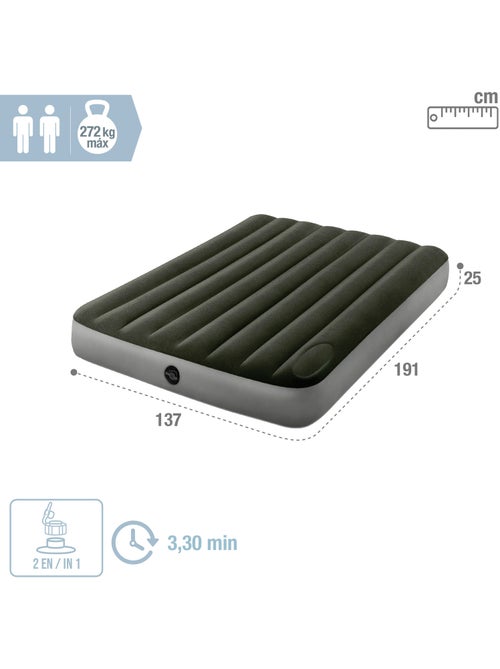 Colchón inflable 2 plazas e hinchador fiber-tech downy intex - Kiabi