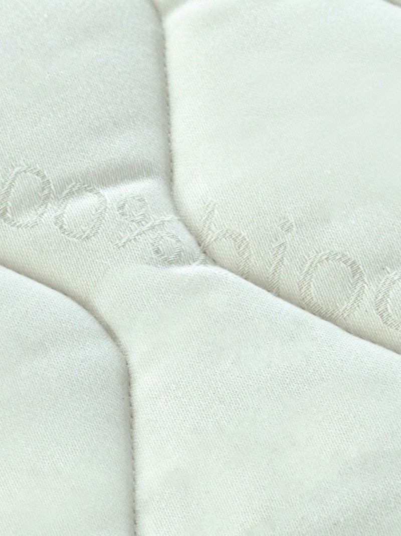 Colchón para bebé, lado verano / lado invierno en algodón orgánico, soporte firme Blanco - Kiabi