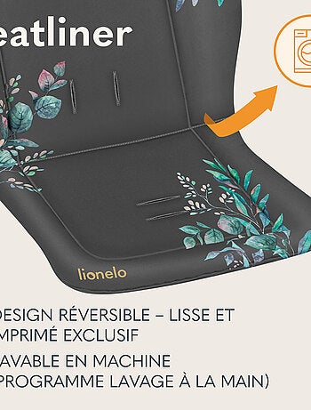 Colchón para cochecito - LIONELO - Universal - Lavable - Repelente al agua - Doble cara