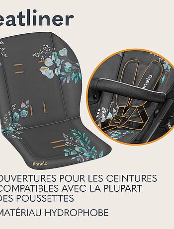 Colchón para cochecito - LIONELO - Universal - Lavable - Repelente al agua - Doble cara