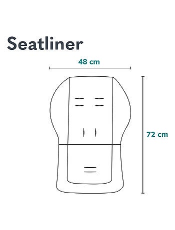 Colchón para cochecito - LIONELO - Universal - Lavable - Repelente al agua - Doble cara