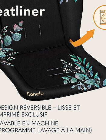 Colchón para cochecito - LIONELO - Universal - Lavable - Repelente al agua - Doble cara