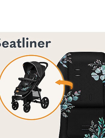 Colchón para cochecito - LIONELO - Universal - Lavable - Repelente al agua - Doble cara