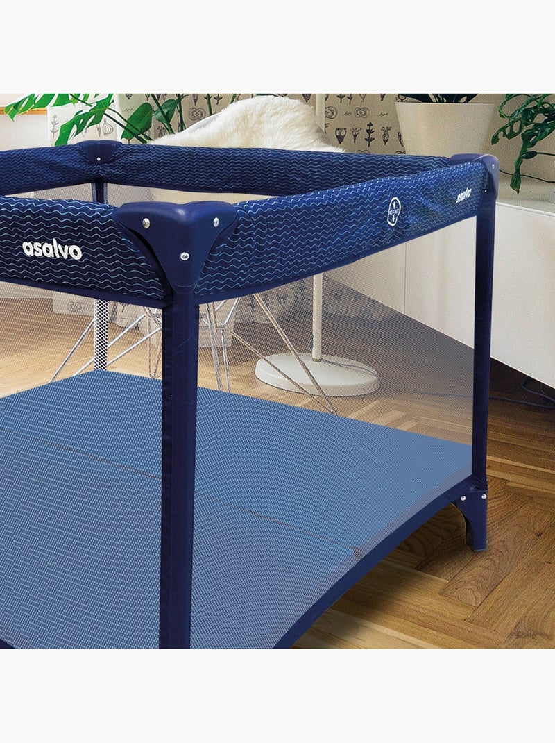 Colchón Plegable para Parque Cuadrado Asalvo Azul - Kiabi
