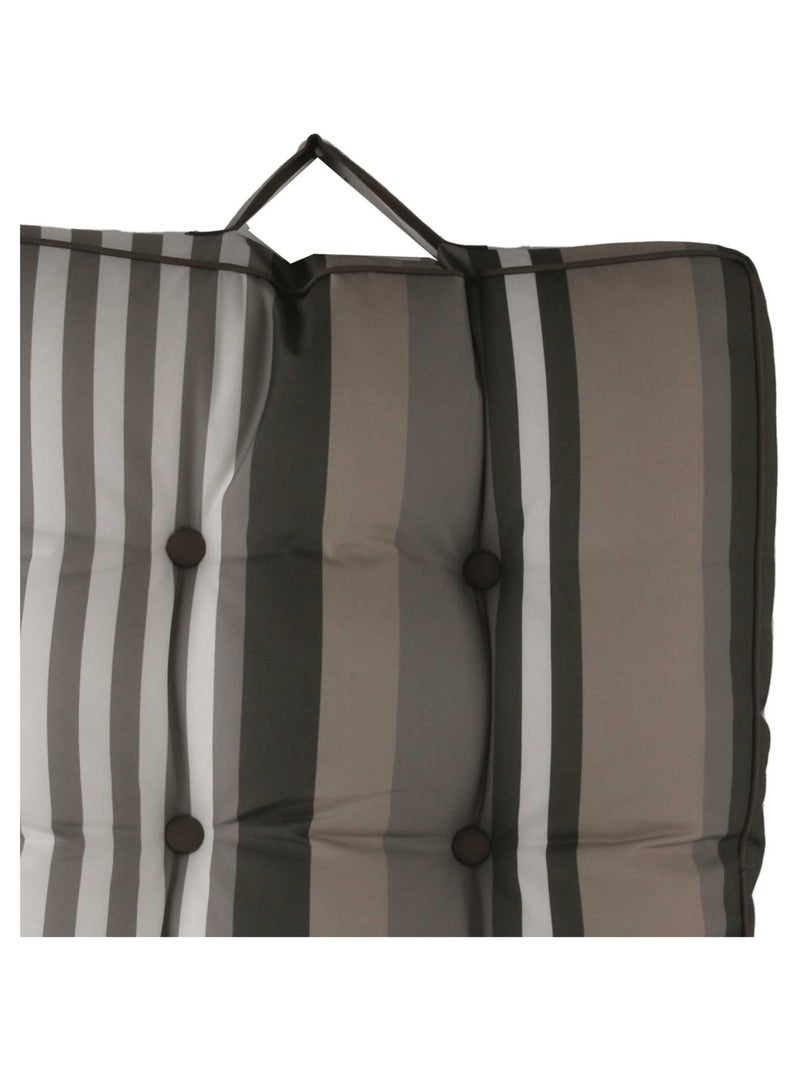 Colchoneta a rayas para exteriores Beige concha - Kiabi