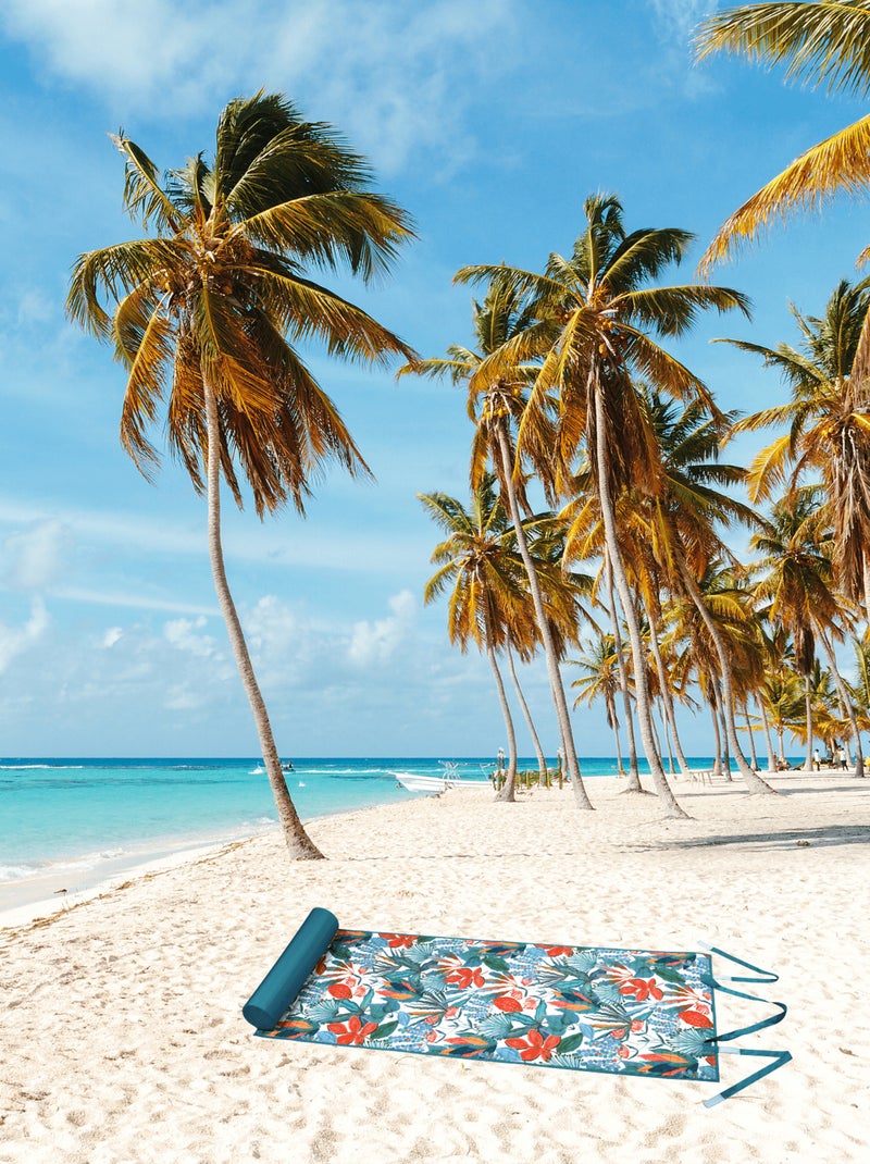 Colchoneta de playa con motivo exótico outdoor Verde - Kiabi