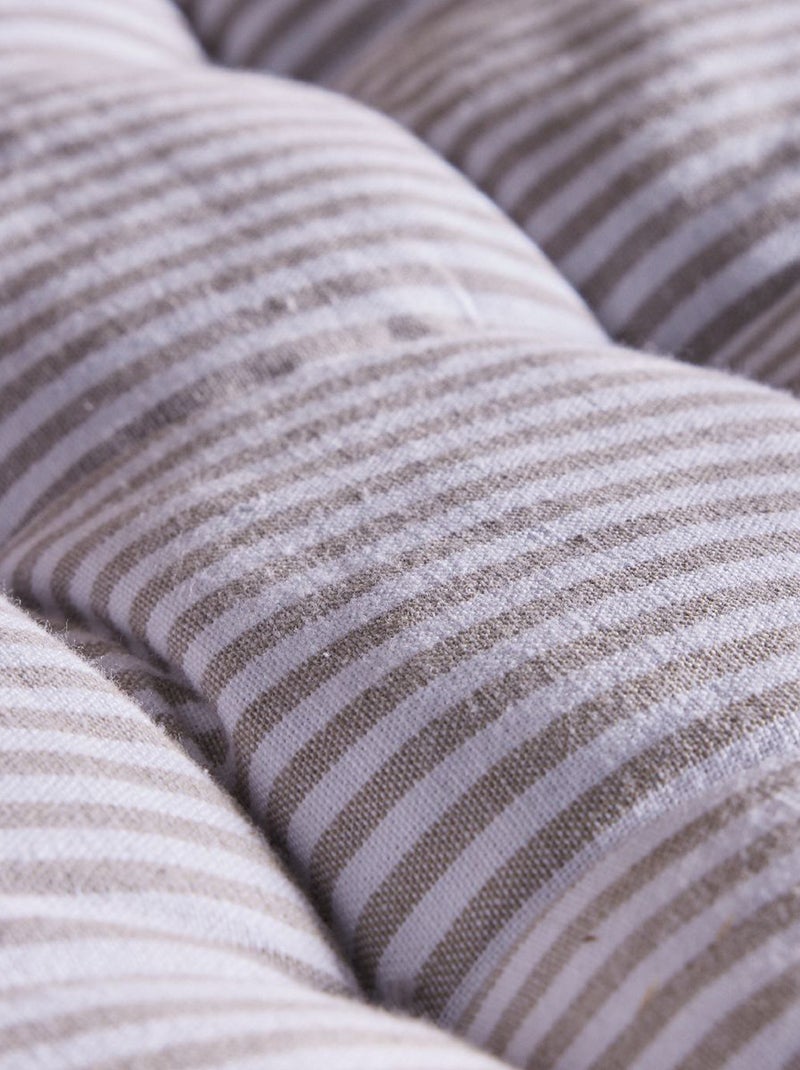 Colchoneta de suelo a rayas GRIS - Kiabi