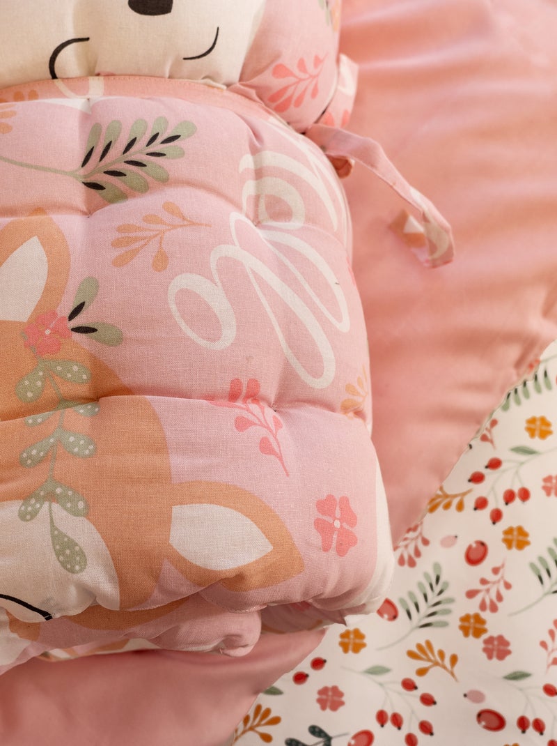 Colchoneta de suelo estampada Rosa - Kiabi