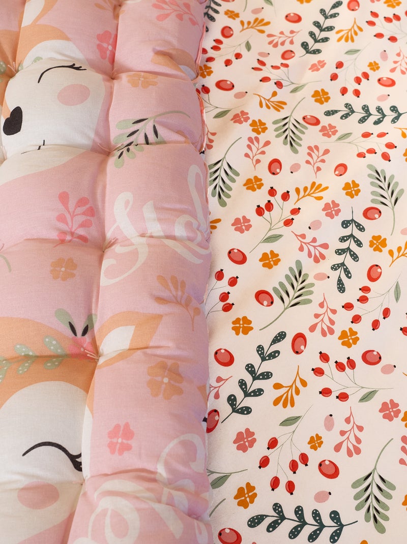 Colchoneta de suelo estampada Rosa - Kiabi
