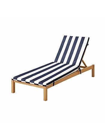 Colchoneta de tumbona de rayas impermeable y desenfundable ARCACHON