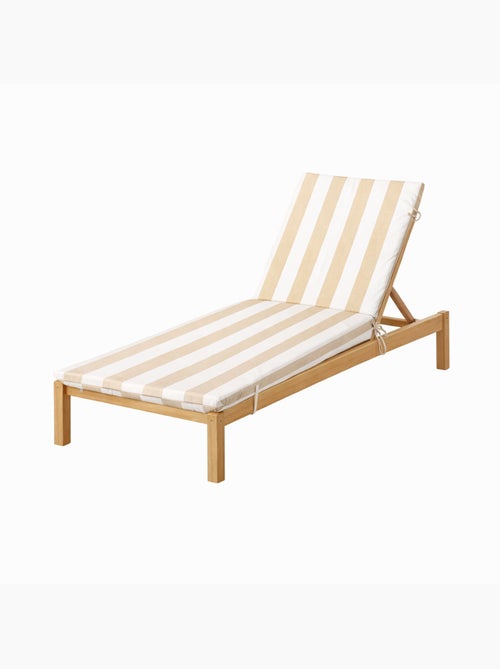 Colchoneta de tumbona de rayas impermeable y desenfundable ARCACHON - Kiabi