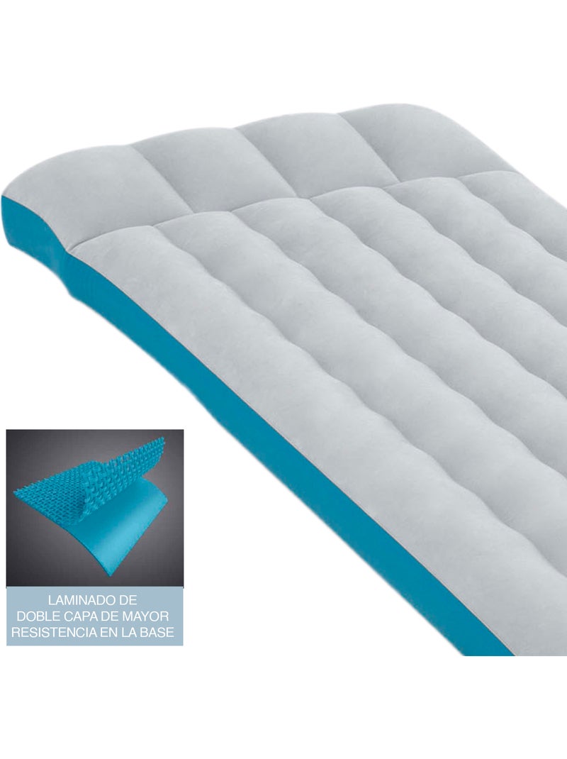 Colchoneta hinchable intex camping 72x189x15 cm Azul - Kiabi