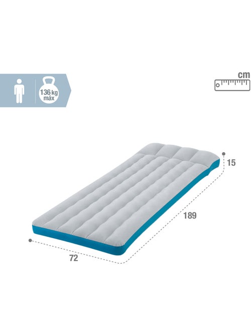 Colchoneta hinchable intex camping 72x189x15 cm - Kiabi