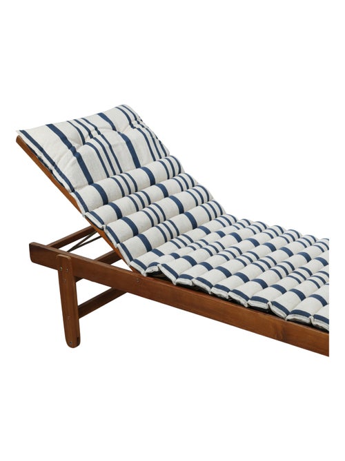 Colchoneta para tumbona de exterior a rayas - Kiabi