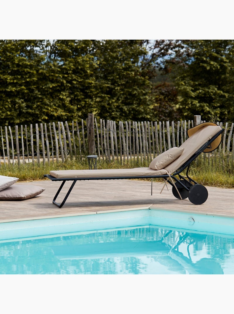Colchoneta tumbona exterior impermeable MINORQUE Beige - Kiabi