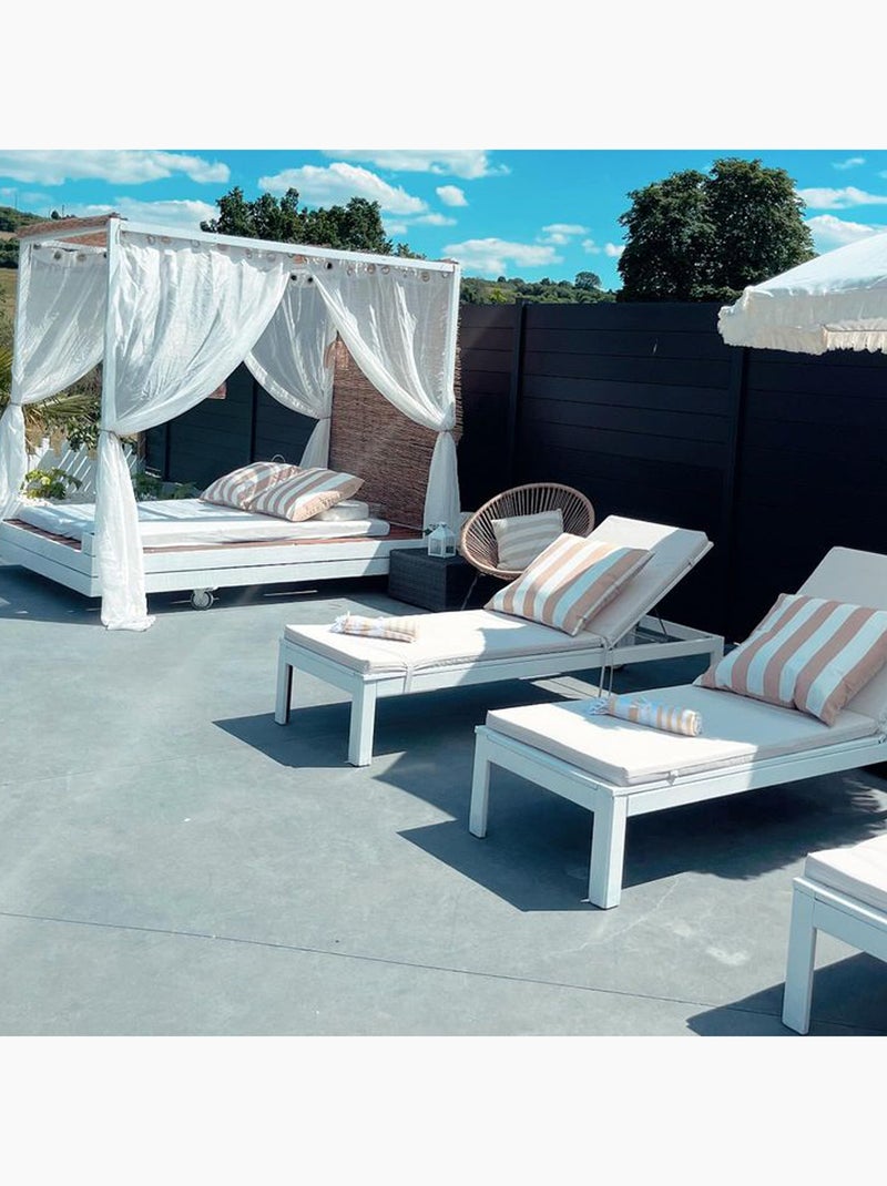 Colchoneta tumbona exterior impermeable MINORQUE Crudo - Kiabi