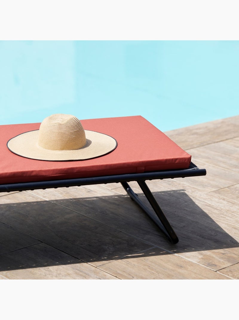 Colchoneta tumbona exterior impermeable MINORQUE Terracota - Kiabi