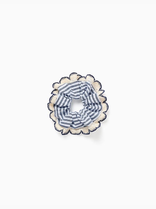 Coletero a rayas con ribete de croché - Kiabi