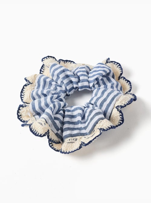 Coletero a rayas con ribete de croché - Kiabi