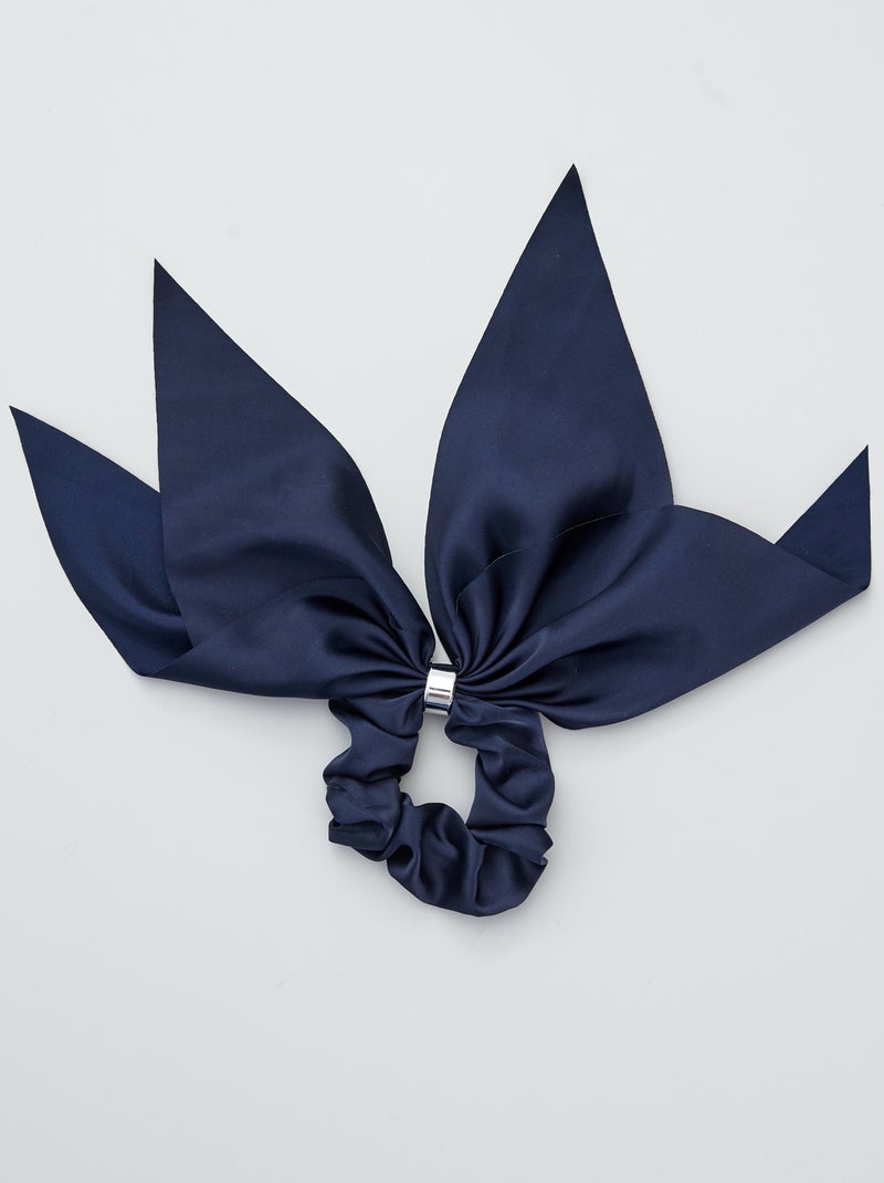 Coletero satinado con joya azul - Kiabi