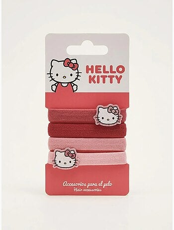 Coleteros x4 elásticos suaves para el pelo hello kitty