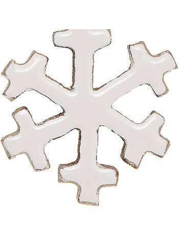 Colgante de copo de nieve de resina