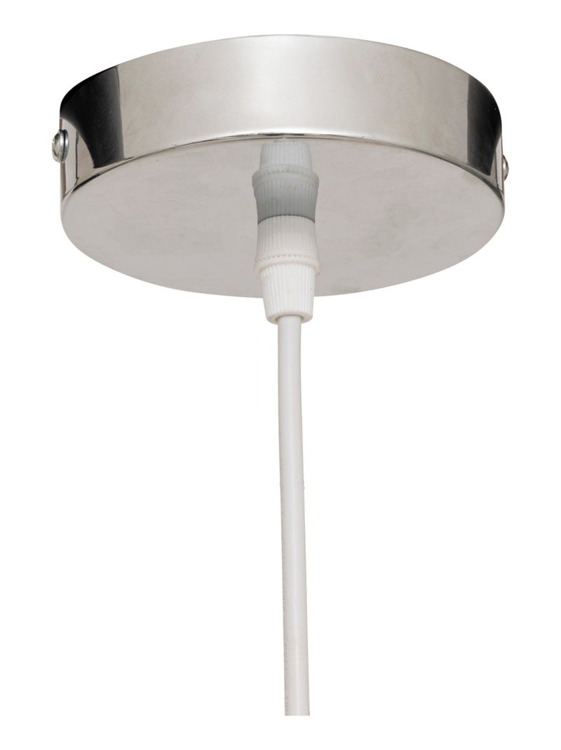 Colgante de metal cromado con esfera de cristal Plata - Kiabi