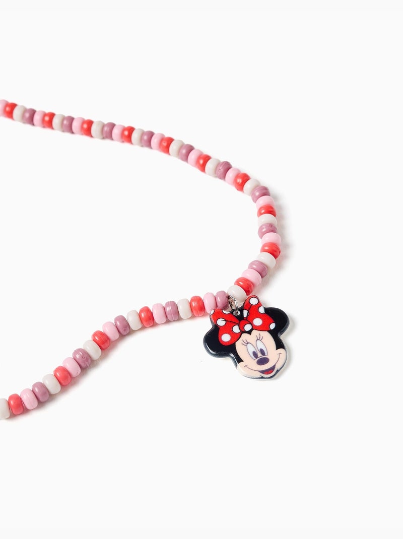 Collar con cuentas y colgante Minnie Rosa claro - Kiabi