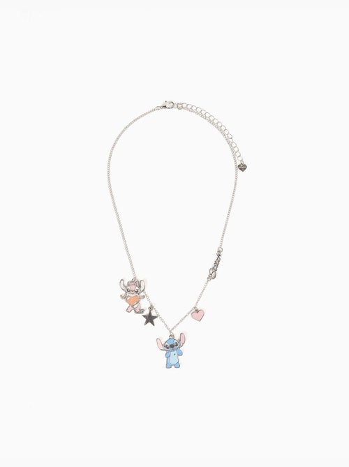 Collar con pendientes stitch y ángel - Kiabi