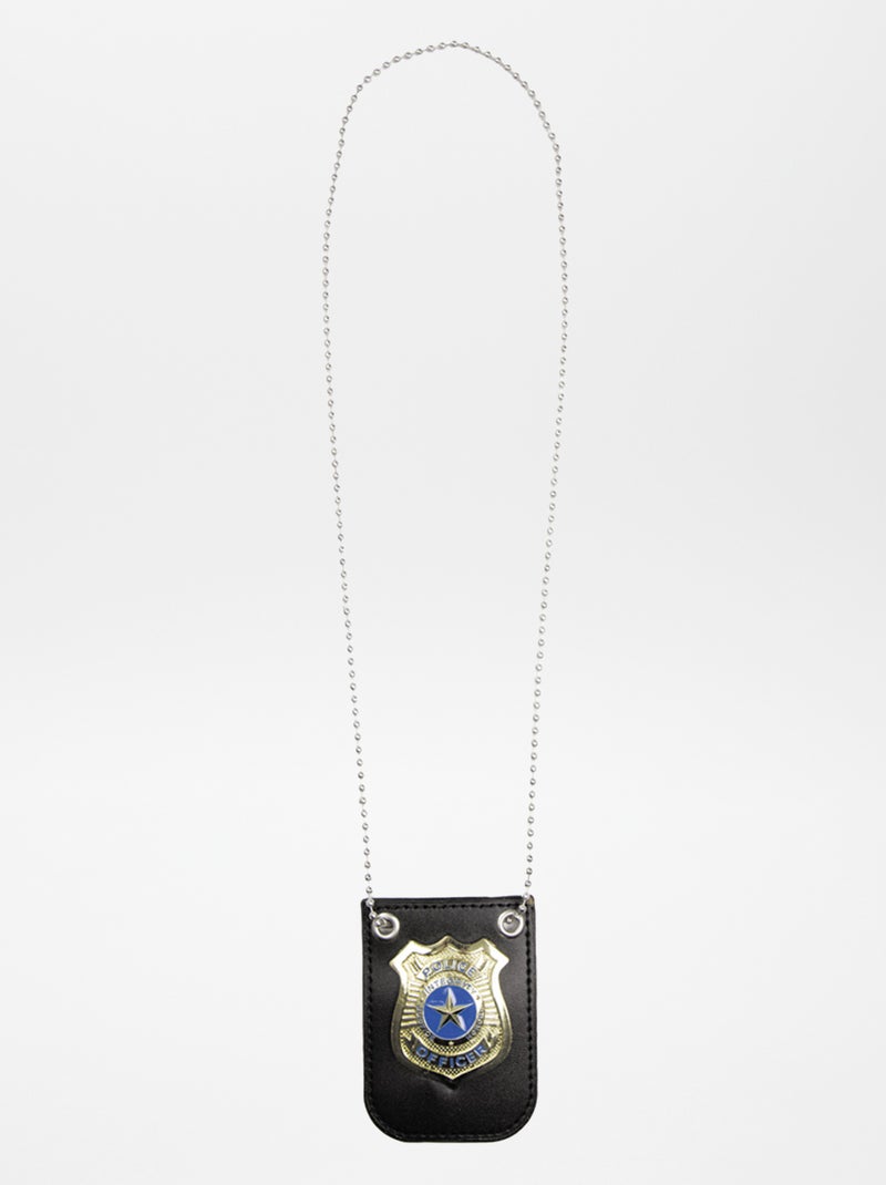 Collar con placa de policía GRIS - Kiabi