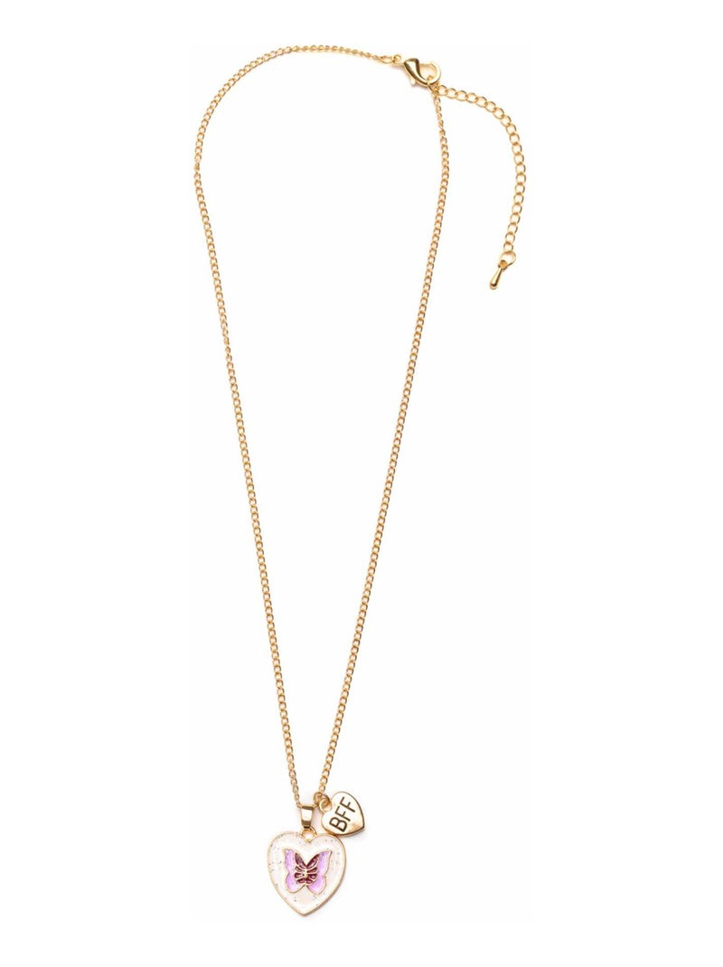 Collar de amistad bff dúo mariposa y arcoíris | Great Pretenders Rosa - Kiabi