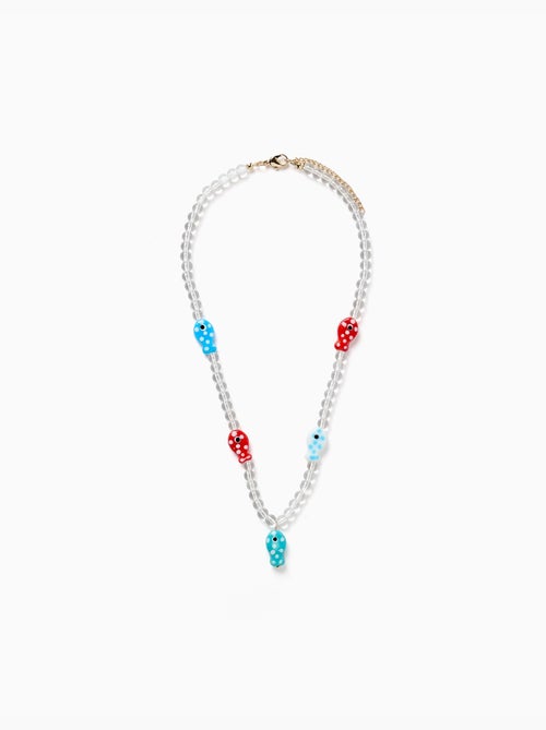 Collar de cuentas con colgante en forma de pez - Kiabi
