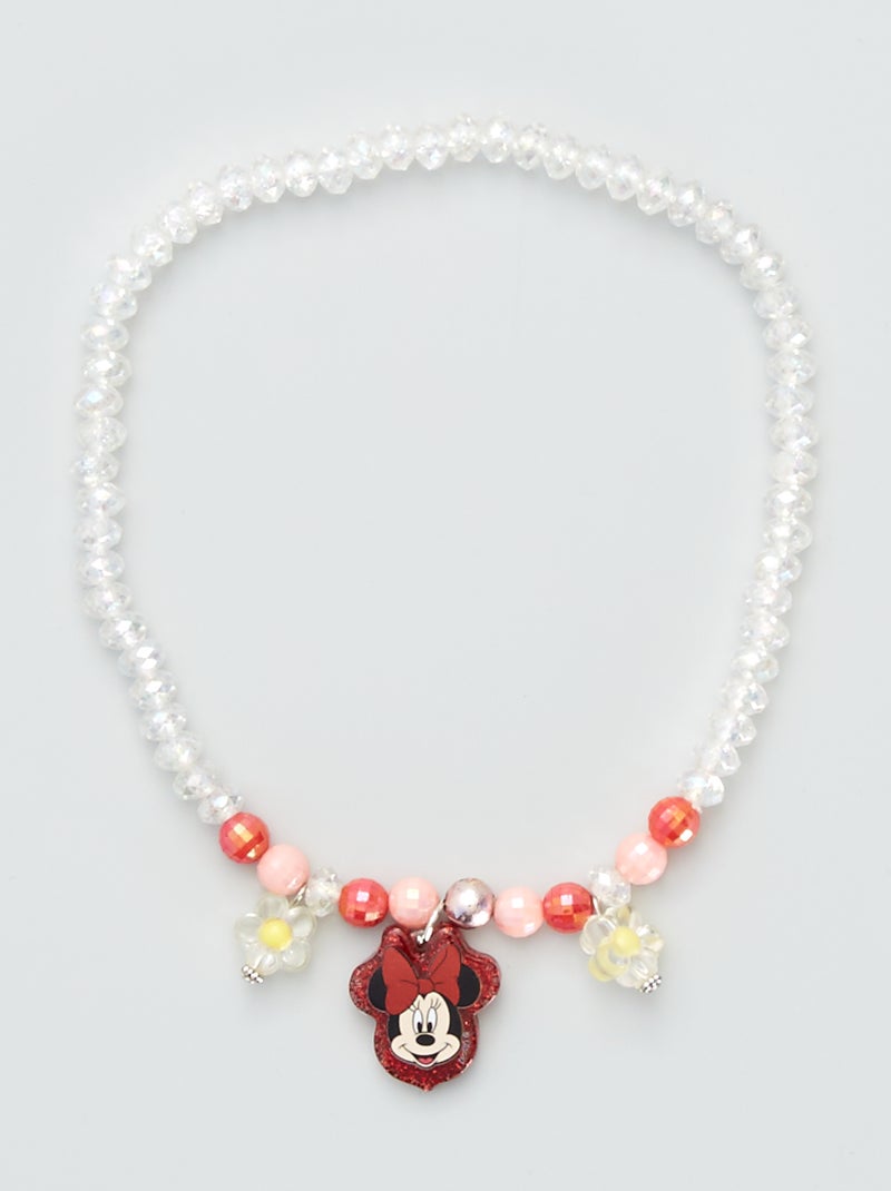 Collar de perlas 'Minnie' rosa - Kiabi