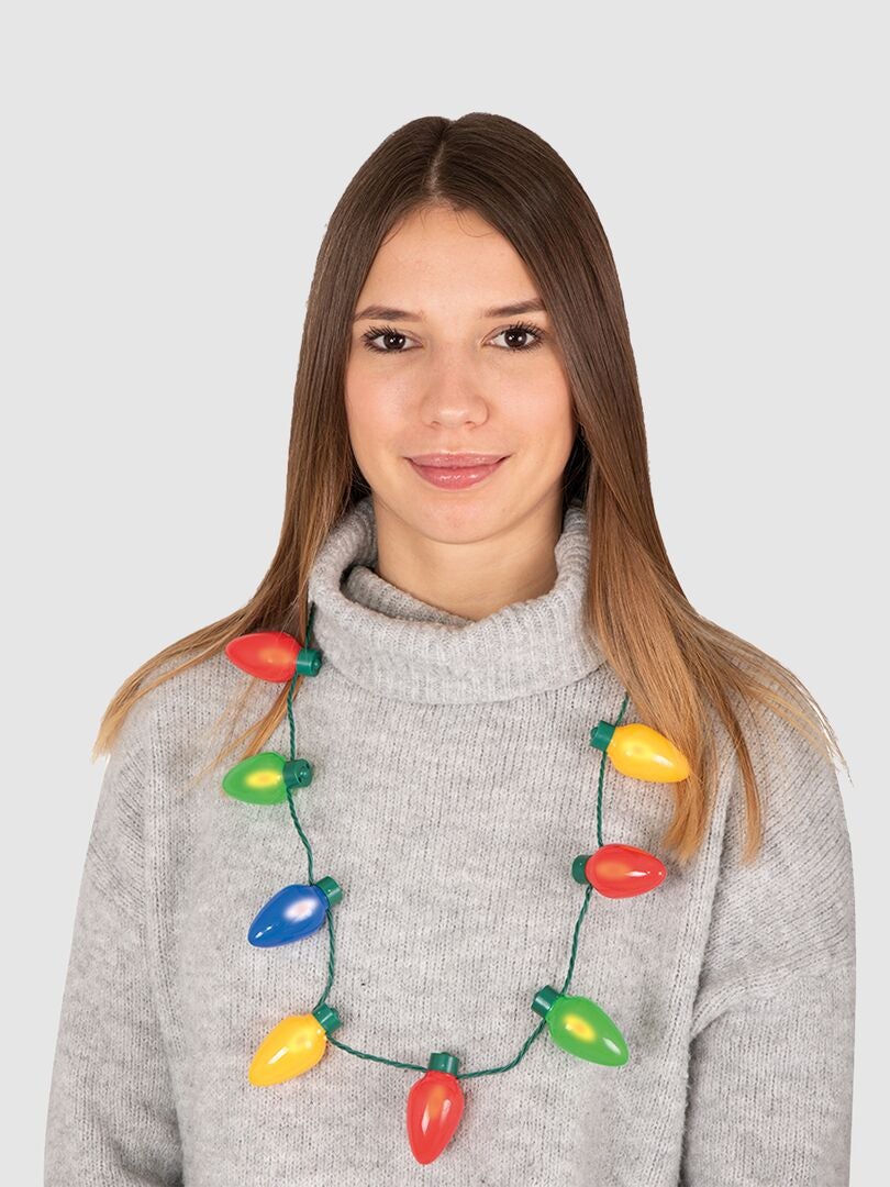Collar guirnalda de Navidad luminosa multicolor - Kiabi