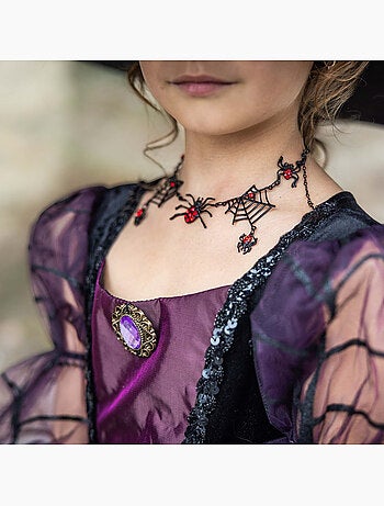 Collar infantil bruja araña halloween | great pretenders