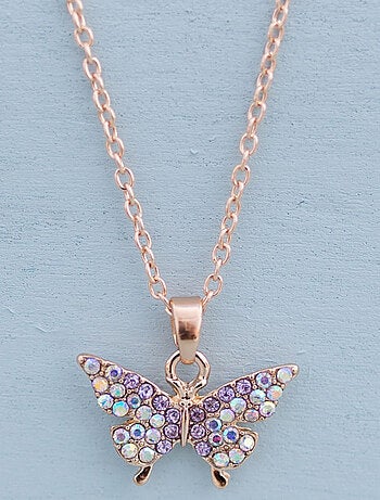 Collar mariposa con strass | Great Pretenders