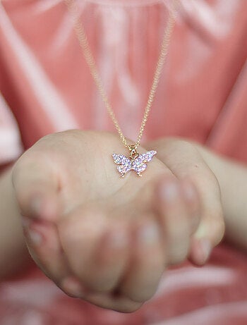 Collar mariposa con strass | Great Pretenders