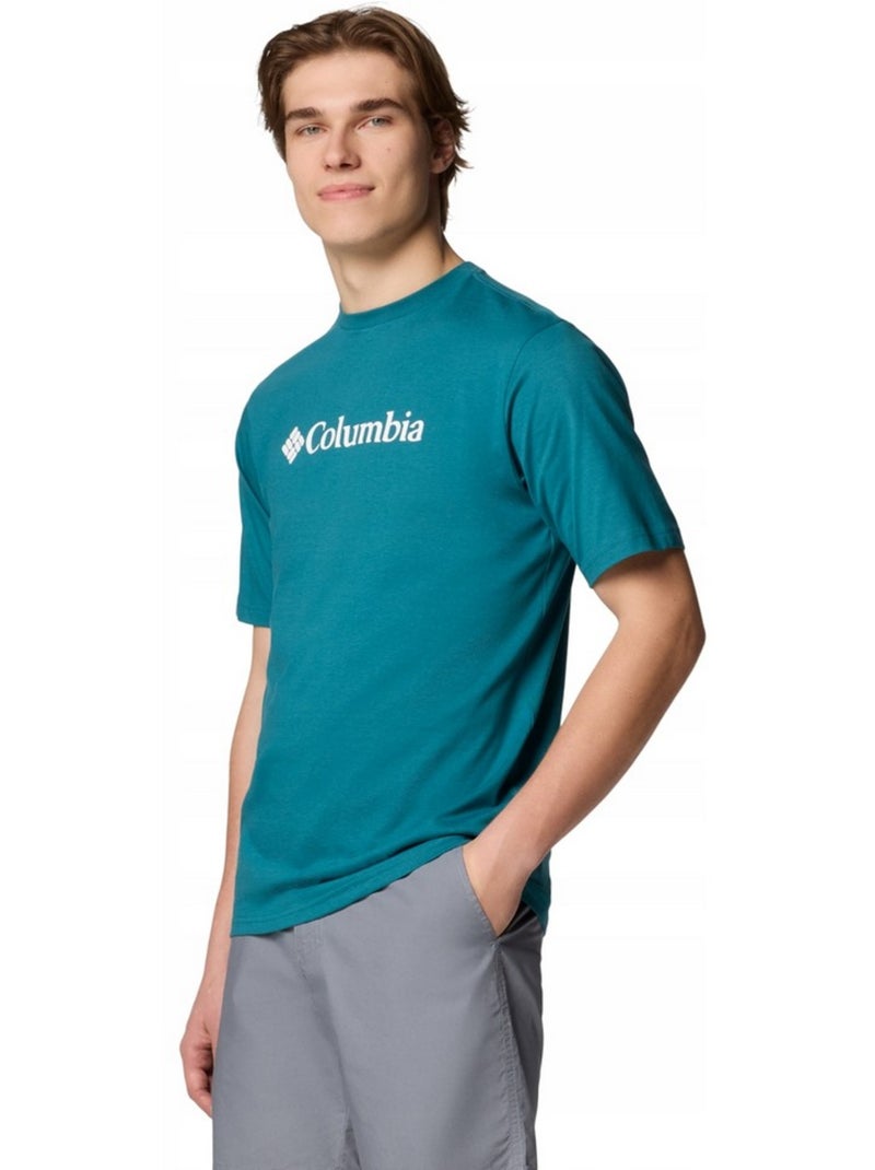 Columbia - Camiseta Basic Diseño Logotipo para Hombre Azul - Kiabi
