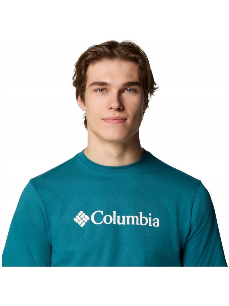 Columbia - Camiseta Basic Diseño Logotipo para Hombre Azul - Kiabi