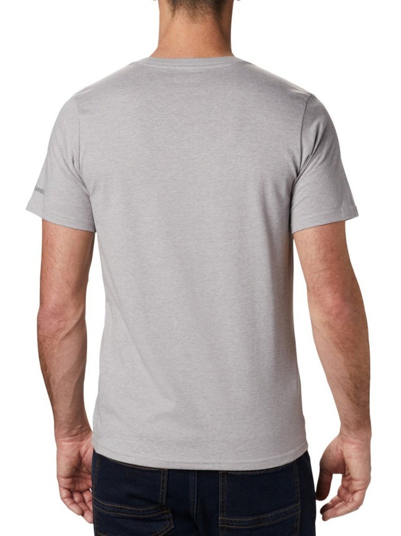 Columbia - Camiseta Basic Diseño Logotipo para Hombre Gris - Kiabi