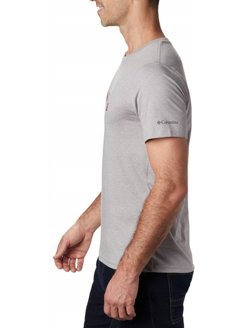 Columbia - Camiseta Basic Diseño Logotipo para Hombre Gris - Kiabi