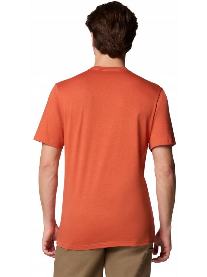Columbia - Camiseta Basic Diseño Logotipo para Hombre Naranja - Kiabi