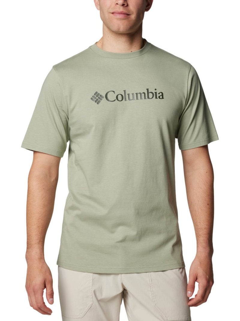 Columbia - Camiseta Basic Diseño Logotipo para Hombre Verde vintage - Kiabi