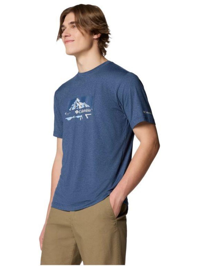 Columbia - Camiseta Kwick Hike Diseño Gráfico para Hombre Azul - Kiabi